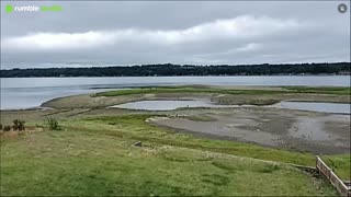 Summertime low tide.