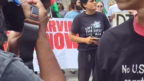 "ALL EYES ON GAZA" Emergency protest in New York City.