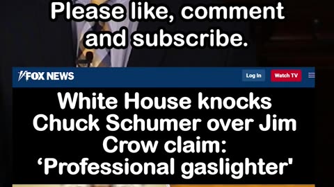 Chuck Schumer Claims Republicans "Want to Revert to Jim Crow" with Voter ID