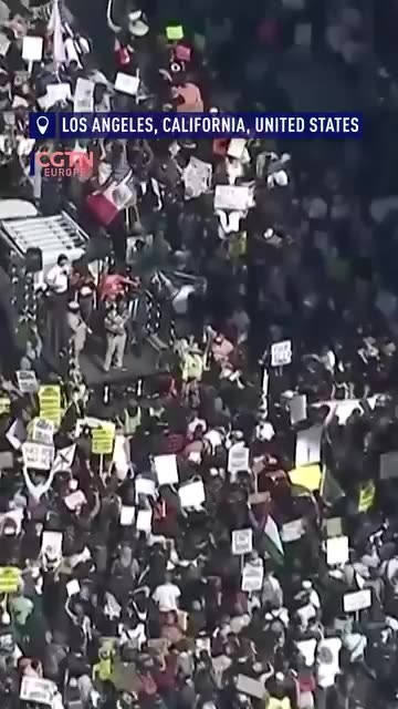 People across the US have taken to the streets to protest (ICE)