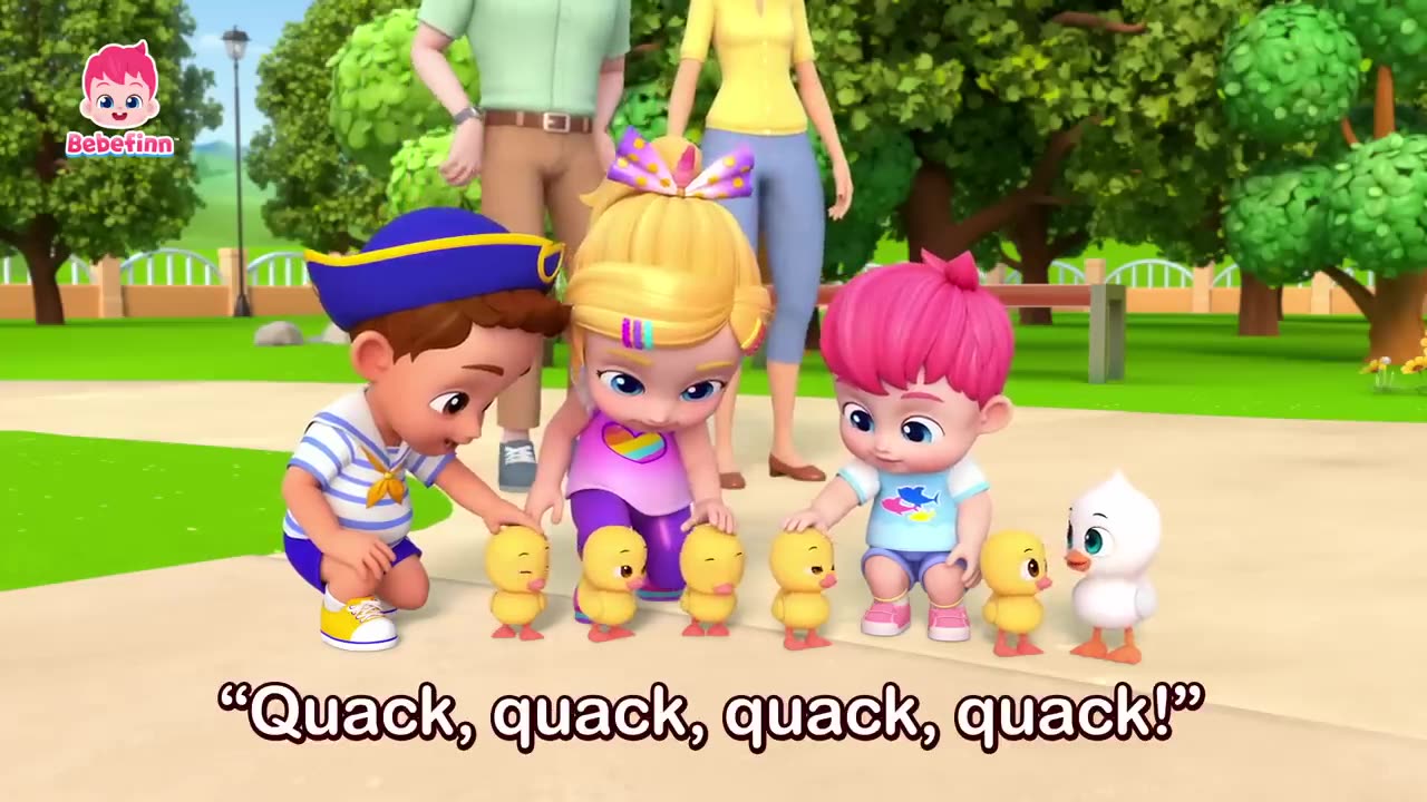 Five Little Ducks 🦆ㅣEP136ㅣSong for KidsㅣBebefinn Nursery Rhymes