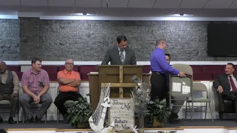 Pastor Wagner invites a panel of CBC fathers on stage for a Q&A session on Father's Day.