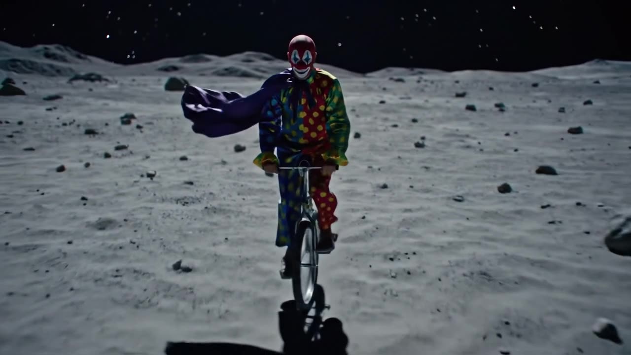 Riding in the moon