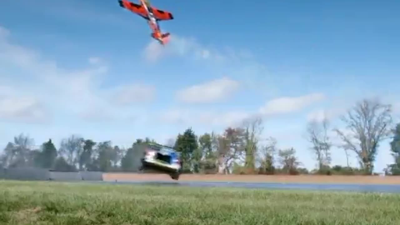 He literally flew with his car!