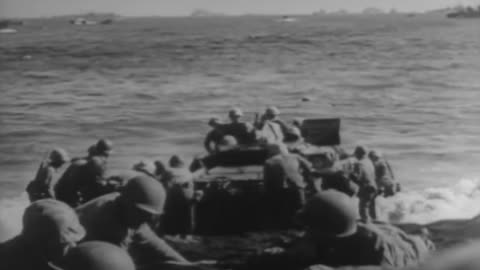 IWO JIMA, VOLCANO ISL... - IWO JIMA, VOLCANO ISLANDS D-DAY ASSAULT ON MOUNT SURABACHI - 111-adc-9750