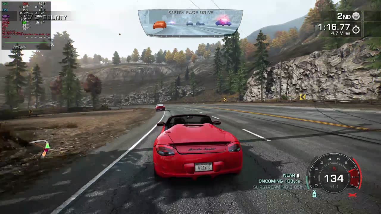 Nfs hot pursuit remastered on linux rx 6700xt 1440p