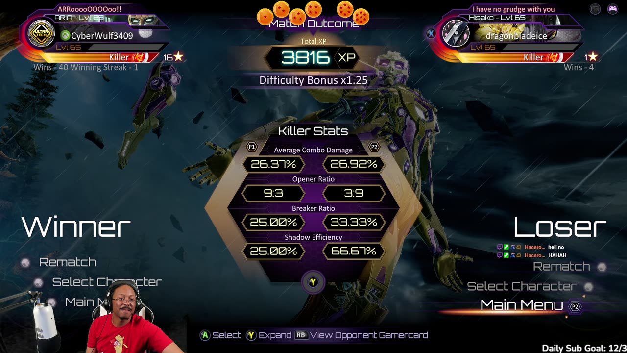 Working on my defense before Combo Breaker