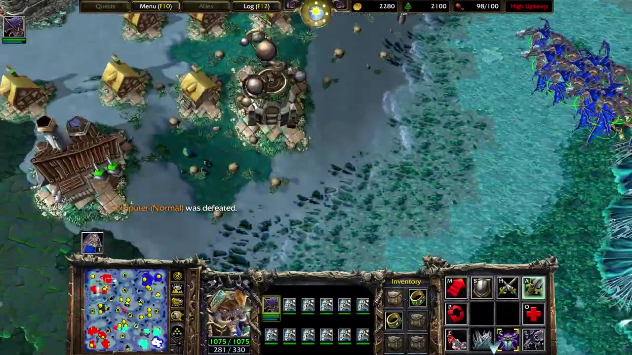 Warcraft 3: Undead Orcs And Humans Against the world 3v1v1v1v1v1v1v1v1v1