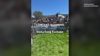 People scatter at Utah Valley University after Turning Point USA founder shot