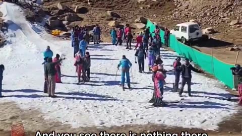 SKIING IN INDIA: This is what an Indian ski resort looks like. The entire country is a joke!