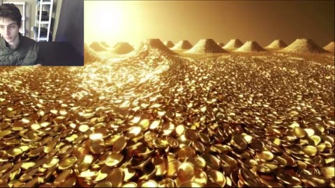 A Massive Ocean Of Gold Coins Fake Strange Video With Live Commentary