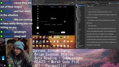 Brian Evenson Stories! Beta Reading + REACTS + Commentary + Writing: Moral Code Plot | Drawing: Perspective | Scene Constructing B-roll |