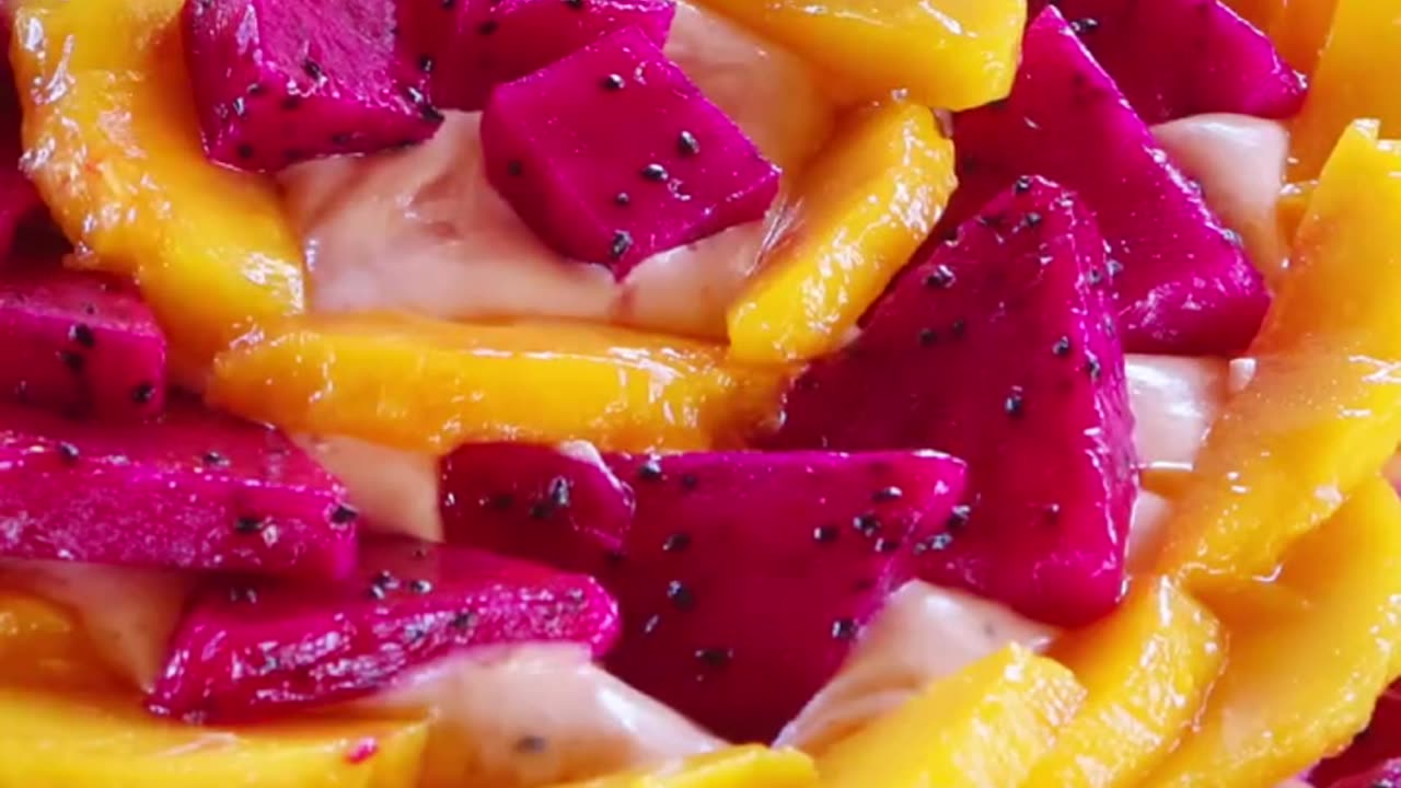 Dragon fruit dessert