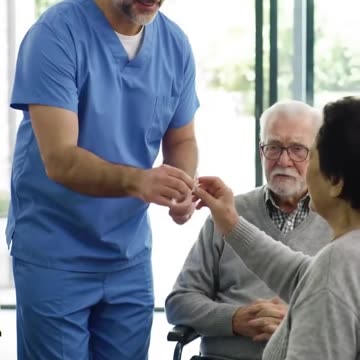 Create an opportunity for the caregiver to administer medication. #caregiver