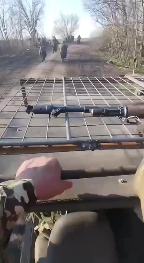 Here They Come!(Russian Chinese Motorbike Parade)