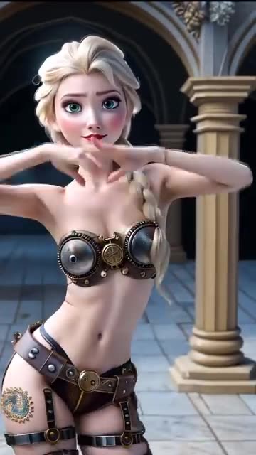 Elsa left Arendelle behind to live out her wildest fantasies among the Greek gods