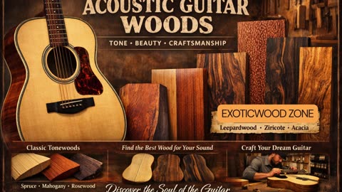 Discover the Soul of Acoustic Guitar Woods