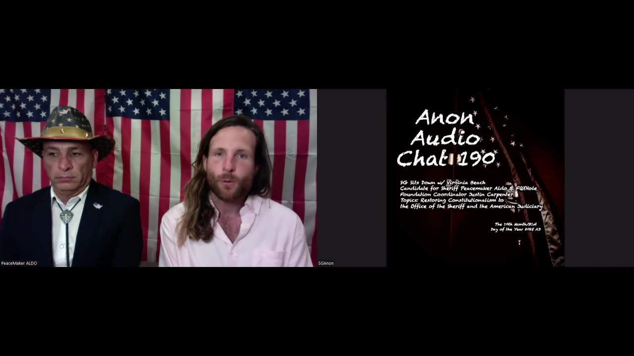 (10/31/2025) | AUDIO CHAT 190 | SG Sits Down w/ Virginia Beach VA Sheriff Candidate Peacemaker Aldo: Grand Juries and VA Beach Sheriff Election 2025
