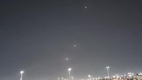 INSANE! Ballistic missiles are flying into Qatar.