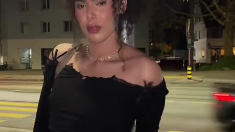 tgirl in the street dance to you
