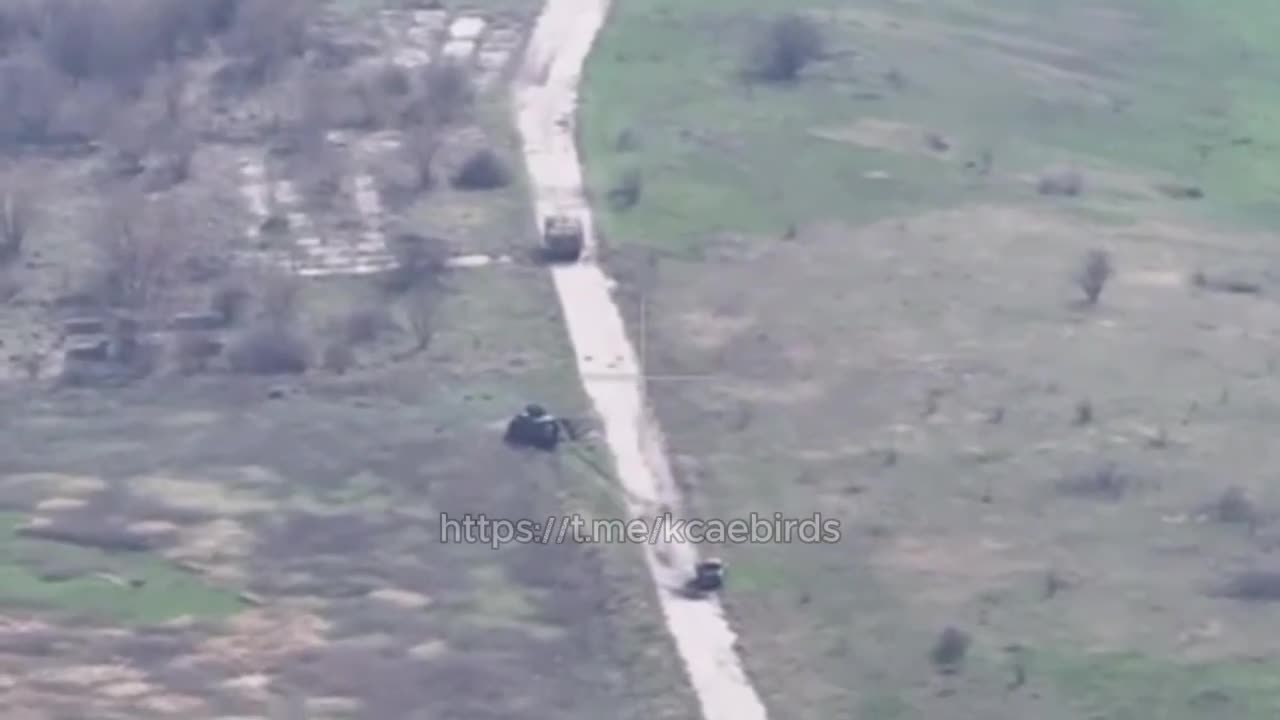 M113 Driver Didn't See the Mine Laying There On the Road
