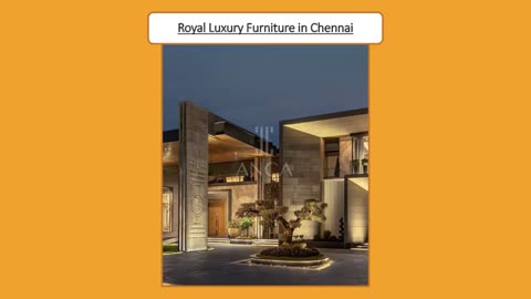 Royal Luxury Furniture in Chennai