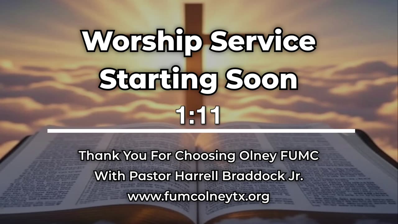 Sunday worship service