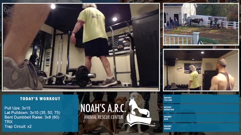 Gym Session w/Finley & Dufus [Week 18] - Back & Traps // Animal Rescue Stream :)