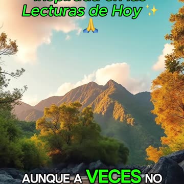 🙏✨Oración Inspirada en las Lecturas de Hoy ✨🙏