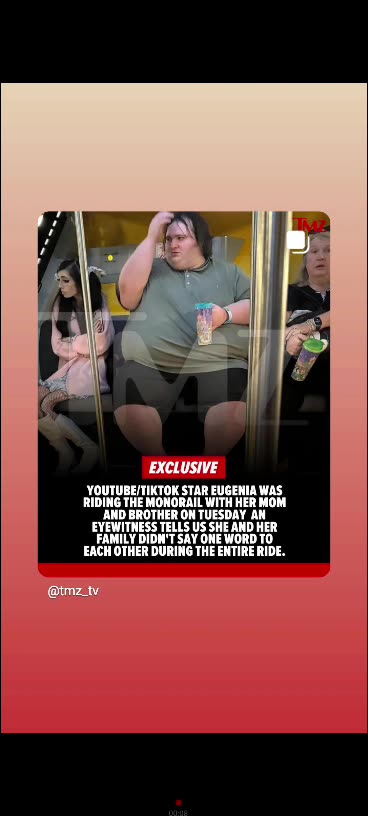 Tmz u need respect the family Eugenia cooney and the family 10/2/25