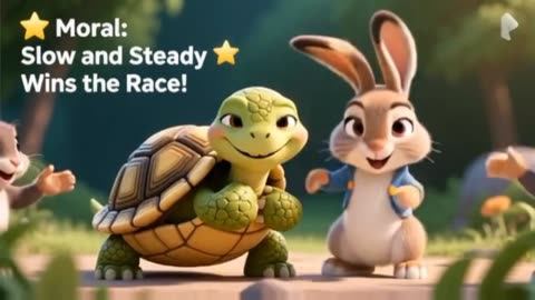 The Clever Tortoise and the Proud Rabbit 🌳 kids cartoon story fun and playful