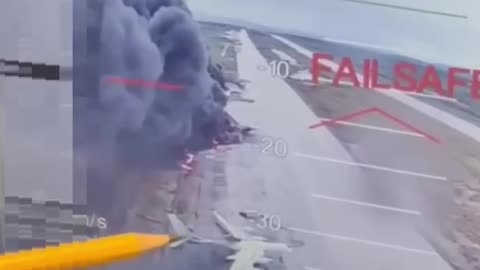 Incredible Footage from Above Russian Airbase
