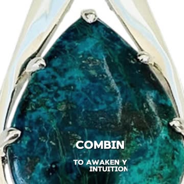 Two Designs. One Powerful Energy. ✨💙⁣Which Azurite Malachite Pendant speaks to your soul?