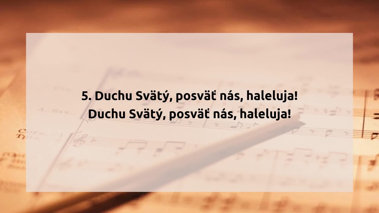 Duchu Svätý, prídi k nám
