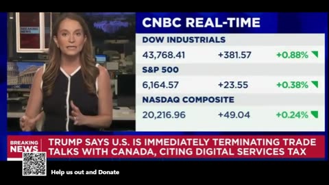 BREAKING: Trump Terminates All Trade Talks with Canada