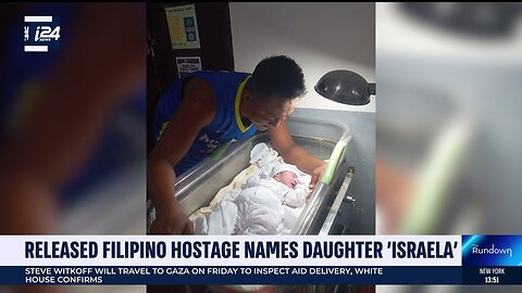 Released Filipino hostage names daughter 'Israela'