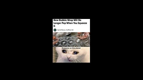 Breaking News 📰 “Bubble Wrap is Done For” 😆