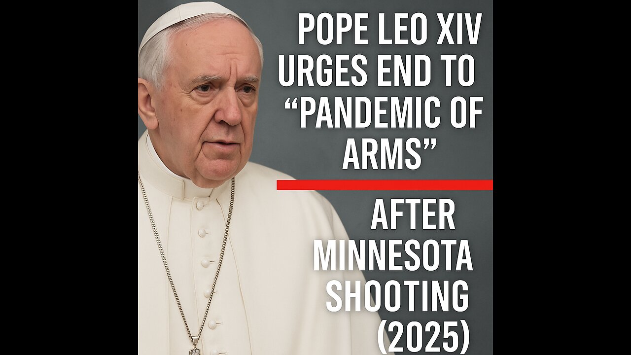 ⚔️ Minnesota Shooting: Pope Leo XIV’s Plea for Peace