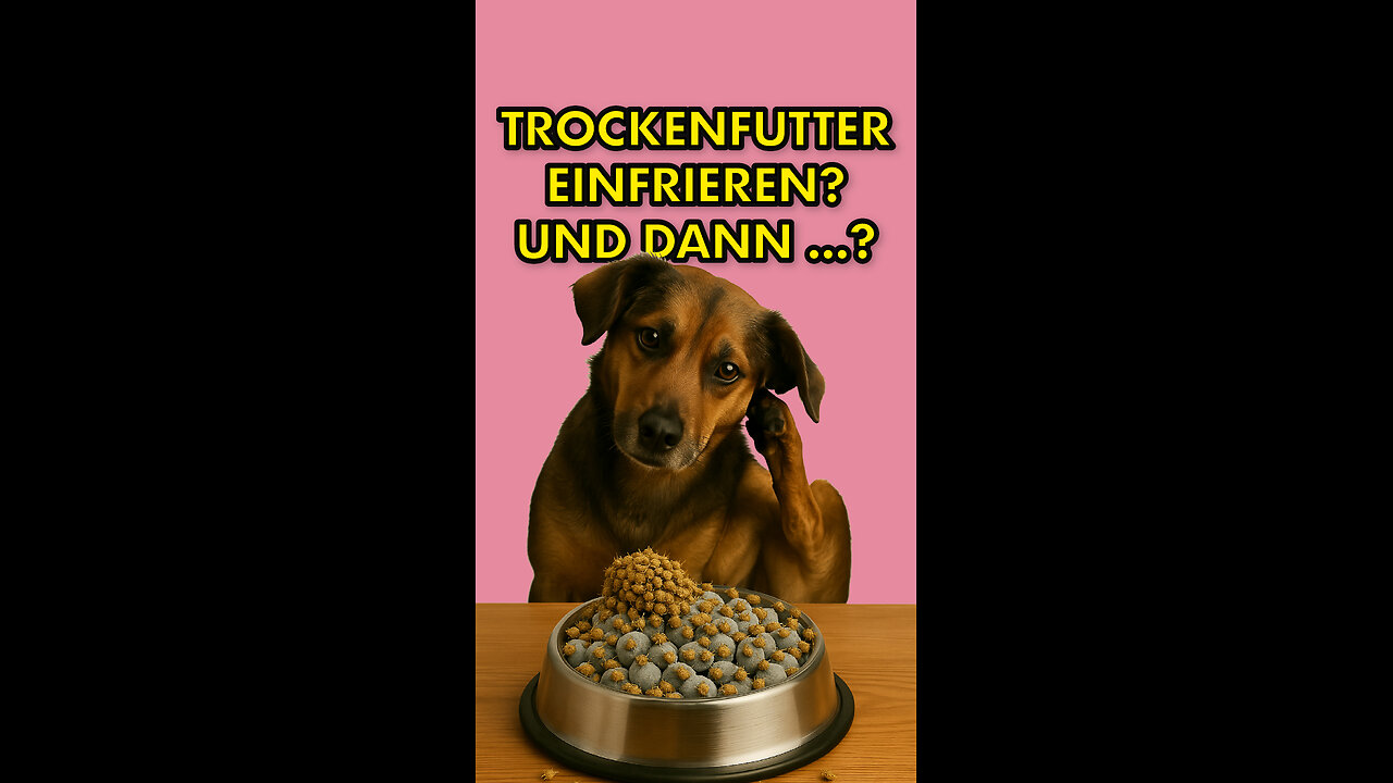Trockenfutter einfrieren? Und dann?