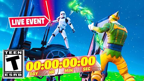 "🔴 LIVE Sneak Peek: NEW STAR WARS Event Countdown in Fortnite! | Don’t Miss the Action! 🚀"