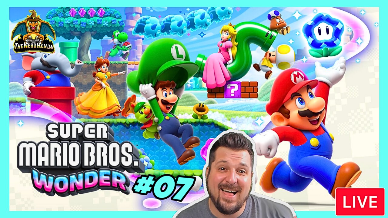 Super Mario Bros. Wonder #07 W5 Fungi Mines | 1st Time Playing | Nerd Realm 100% Playthrough