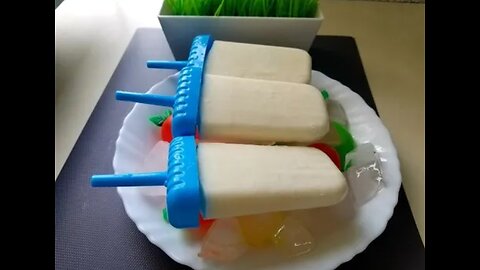 CREAMY COCONUT POPSICKLE|3 INGREDIENTS CREAMY COCONUT POPSICLE/GLUTEN FREE