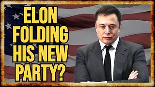 Report: Elon ALREADY NIXING New America Party, Will BACK VANCE in 2028