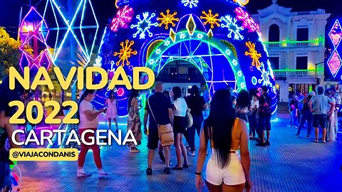 CHRISTMAS 2022 in CARTAGENA Colombia | CHRISTMAS the magic is Cartagena | ViajaConDanis