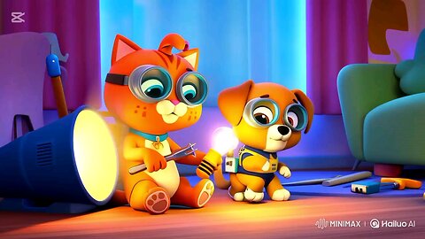 #orange cat and #cute dog home work
