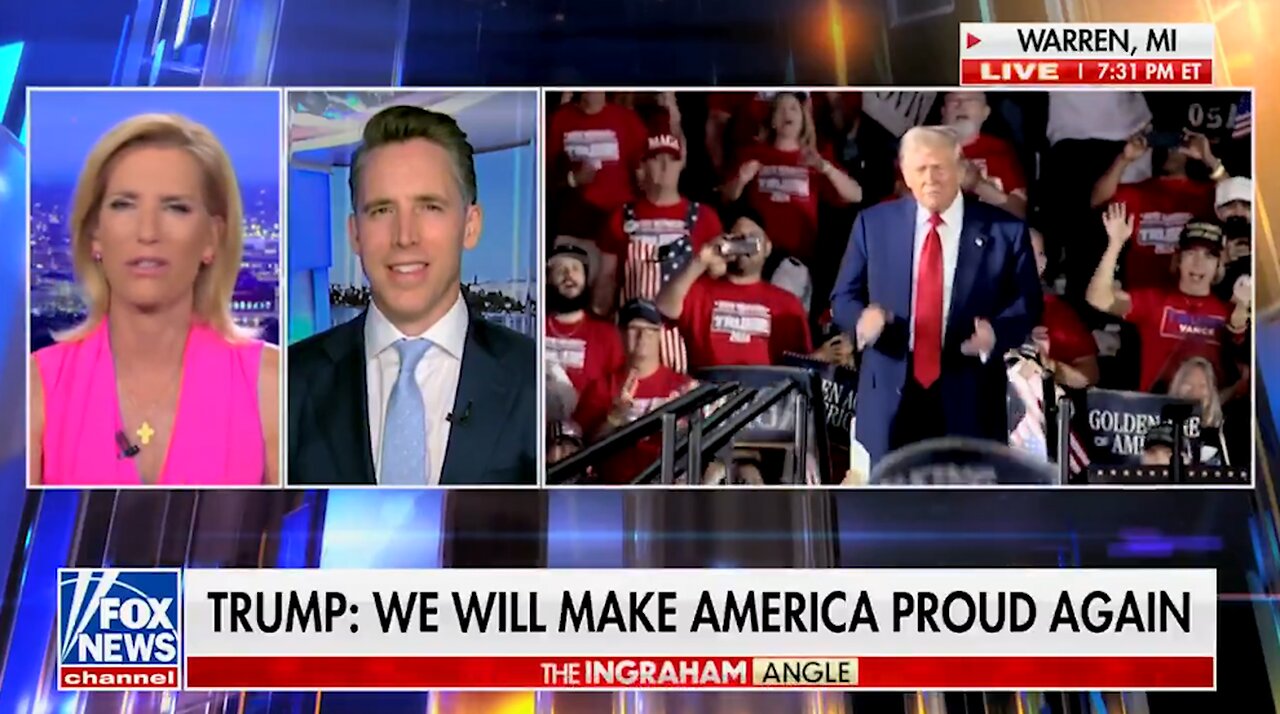 Sen. Hawley Praises Trump, Pokes Fun At Biden