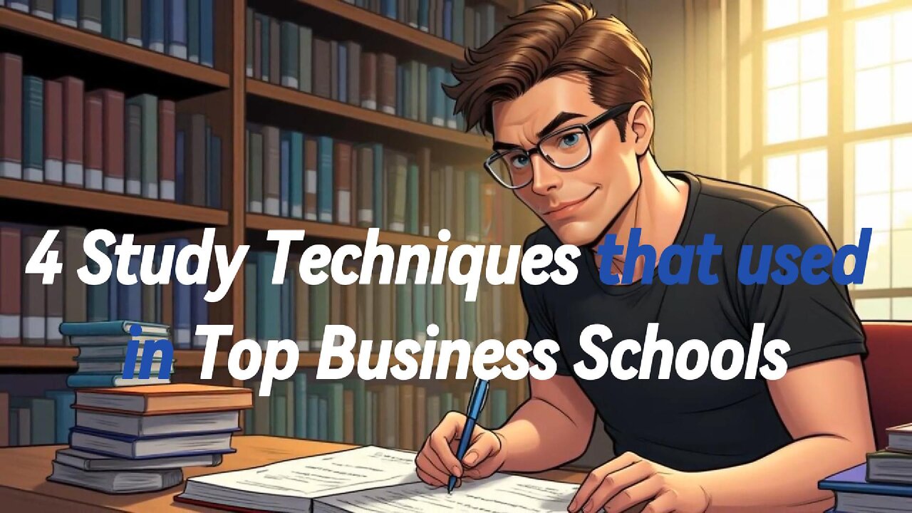 4 Study Techniques that are used in Top Business Schools || Animated Film for Students