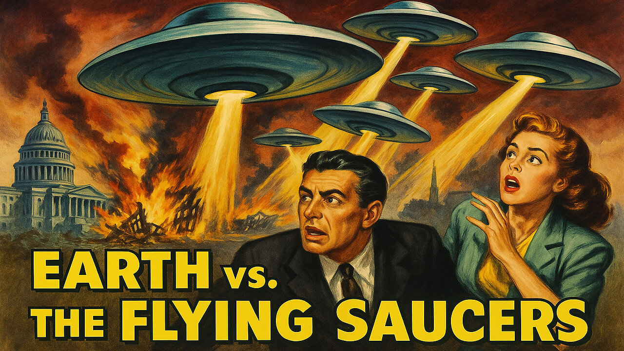 👽 Friday Night Movie Earth vs the Flying Saucers 1956 🚀🌍