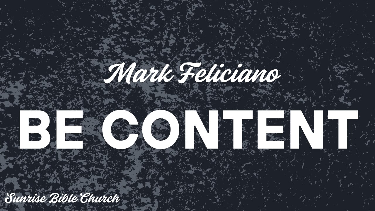 Mark Feliciano - Be Content