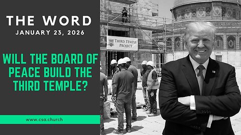 Will The Board Of Peace Build The Third Temple?